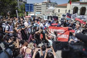 Διαδήλωση δημοσιογράφων