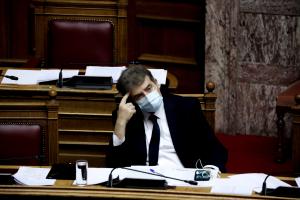 Ο Μιχάλης Χρυσοχοΐδης στη Βουλή