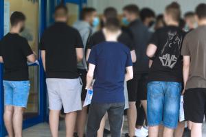 Μαθητές σε λύκειο