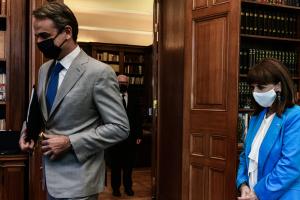 Κυριάκος Μητσοτάκης και Κατερίνα Σακελλαροπούλου