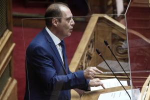 Ο Κυριάκος Βελόπουλος στη Βουλή