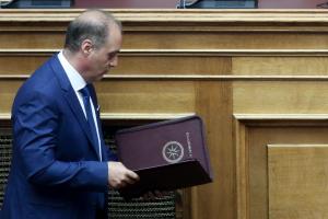 Ο Κυριάκος Βελόπουλος στη Βουλή