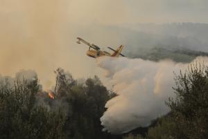 Καναντέρ στην πυρκαγιά στην Αχαΐα