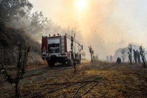 Πυροσβεστική στην πυρκαγιά στη Ρόδο