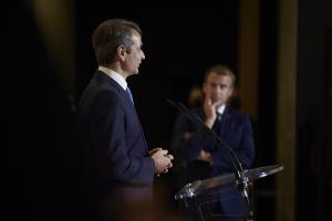 Κυριάκος Μητσοτάκης Εμανουέλ Μακρόν