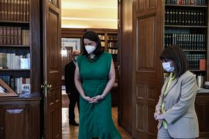 Νίκη Κεραμέως και Κατερίνα Σακελλαροπούλου