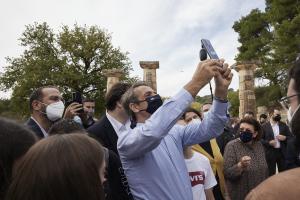Κυριάκος Μητσοτάκης και Λίνα Μενδώνη