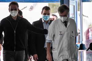 Κυριάκος Μητσοτάκης, Μάριος Θεμιστοκλέους και Σωτήρης Τσιόδρας