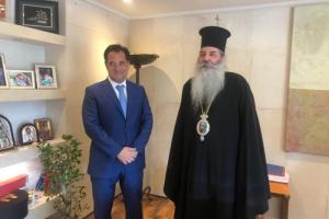 Άδωνις Γεωργιάδης και Μητροπολίτης Σεραφείμ