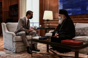 Κυριάκος Μητσοτάκης και Αρχιεπίσκοπος Ιερώνυμος