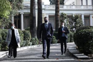 Ο Κυριάκος Μητσοτάκης στο Προεδρικό Μέγαρο