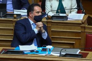 Ο Άδωνις Γεωργιάδης στη Βουλή