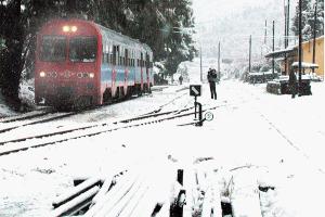 Τρένο στα χιόνια