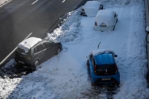 χιόνια αττική οδός αυτοκίνητα