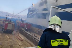EUROFERRY OLYMPIA ΠΥΡΚΑΓΙΑ ΠΥΡΟΣΒΕΣΗ