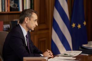 Ο Κυριάκος Μητσοτάκης παραχωρεί συνέντευξη