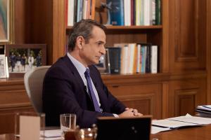 Ο Κυριάκος Μητσοτάκης παραχωρεί συνέντευξη