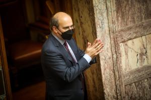 Ο Κωστής Χατζηδάκης στη Βουλή
