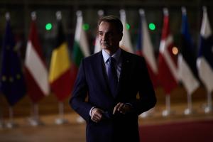 Ο Κυριάκος Μητσοτάκης στις Βρυξέλλες