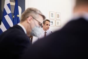 Άκης Σκέρτσος και Κυριάκος Μητσοτάκης στο υπουργικό συμβούλιο