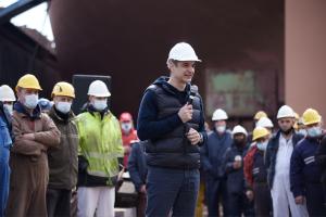 Ο Κυριάκος Μητσοτάκης στη Σύρο