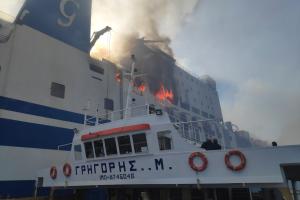 Euroferry Olympia πλοίο φωτιά