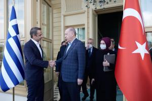 Κυριάκος Μητσοτάκης και Ρετζέπ Ταγίπ Ερντογάν