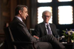 Κυριάκος Μητσοτάκης και David Ignatius