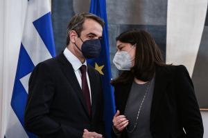 Κυριάκος Μητσοτάκης και Νίκη Κεραμέως