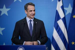 Ο Κυριάκος Μητσοτάκης παραχωρεί συνέντευξη Τύπου