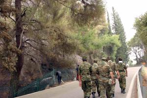 Στρατιώτες στρατιωτικοί δάση δάσος πυροπροστασία
