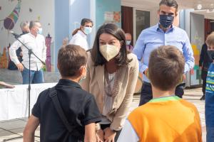 Η Νίκη Κεραμέως σε δημοτικό σχολείο
