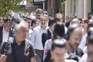 Ο Κυριάκος Μητσοτάκης στην Καλαμάτα