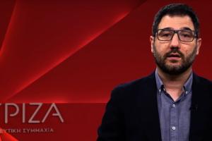 Ο Νάσος Ηλιόπουλος κάνει δήλωση