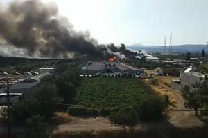 Φωτιά στον Ασπρόπυργο