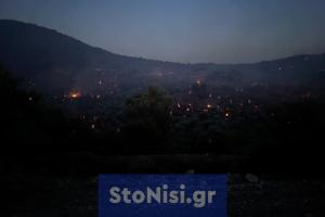 Φωτιά στη Λέσβο