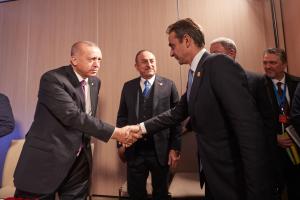 Ρετζέπ Ταγίπ Ερντογάν και Κυριάκος Μητσοτάκης
