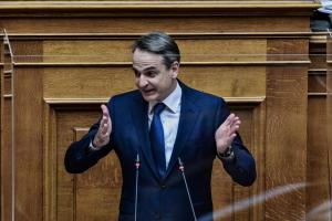 Ο Κυριάκος Μητσοτάκης στη Βουλή