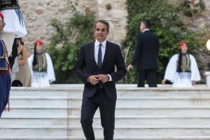 Ο Κυριάκος Μητσοτάκης στο Προεδρικό Μέγαρο
