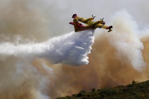Γαλλία φωτιά πυροσβεστικό αεροπλάνο