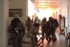 Βίντεο από τη φωτιά σε νοσοκομείο στην Κωνσταντινούπολη