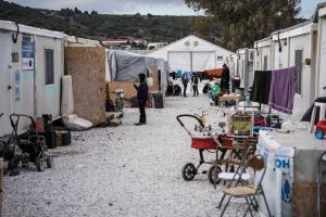 Η προσφυγική δομη Καρά Τεπέ στη Λέσβο