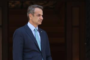 Ο Κυριάκος Μητσοτάκης στο Μέγαρο Μαξίμου