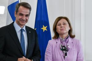 Συνάντησητου Κυριάκου Μητσοτάκη με την Βέρα Γιούρβα