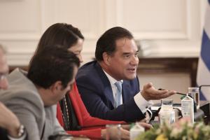 Ο Άδωνις Γεωργιάδης στο υπουργικό συμβούλιο