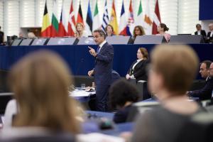 Ο Κυριάκος Μητσοτάκης στο Ευρωπαϊκό Κοινοβούλιο