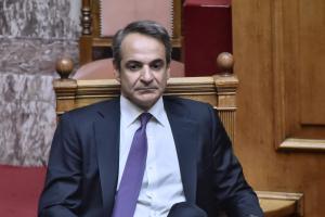 Ο Κυριάκος Μητσοτάκης στη Βουλή