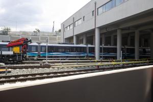 Το αμαξοστάσιο στο μετρό Θεσσαλονίκης