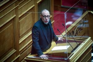 Ο Κλέων Γρηγοριάδης στη Βουλή