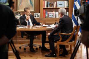 Κυριάκος Μητσοτάκης και Νίκος Ευαγγελάτος